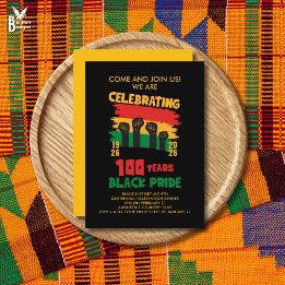 BLACK HISTORY MONTH Centennial Invitation