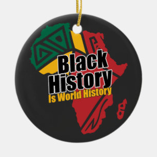 Black History Month Ceramic Ornament