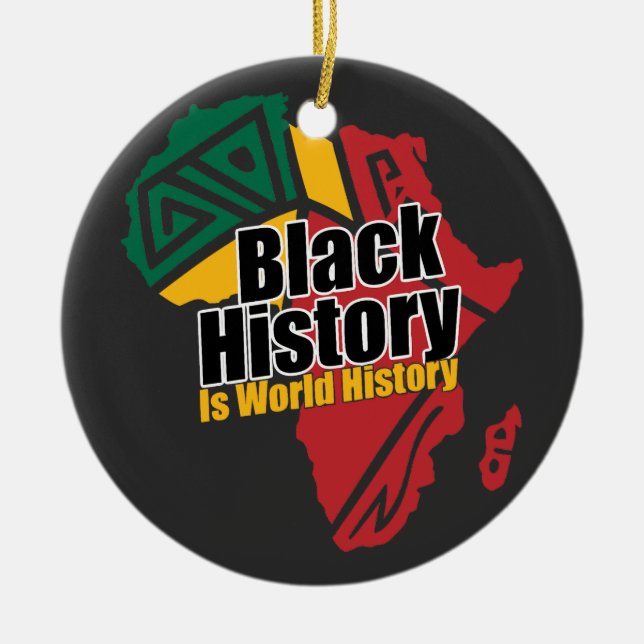 Black History Month  Ceramic Ornament (Front)
