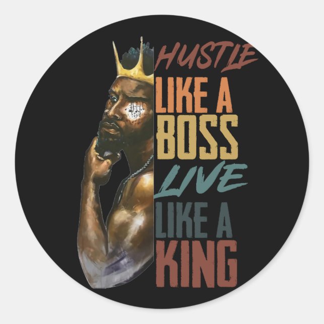 Black History Month  Classic Round Sticker (Front)