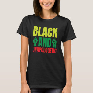 Black History Month Decorations Black and Unapolog T-Shirt