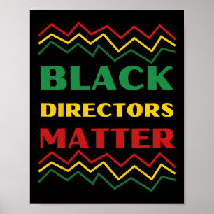 Black History Month Design - Black Directors Probl Poster