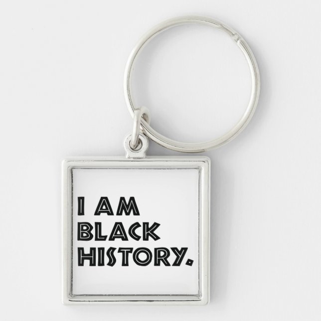 Black History Month Designs African Graphic Keychain (Front)