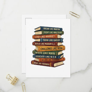 Black History Month Dream Invitation Postcard