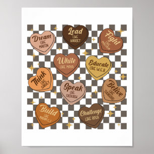 Black History Month Dream Like Martin African Lead Poster