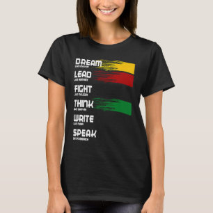 Black History Month Dream Like Martin Lead Like Ha T-Shirt