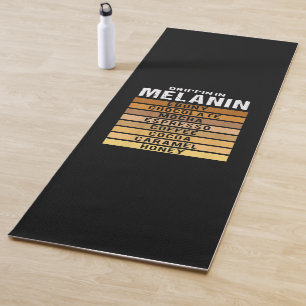 Black History Month Drippin Melanin Yoga Mat