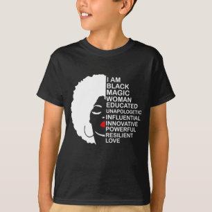 Black History Month Educated Motivated Melanated B T-Shirt