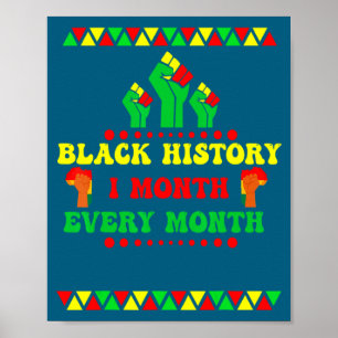 Black History Month Every Month  Poster