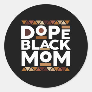 Black History Month Family Matching Melanin Drug B Classic Round Sticker