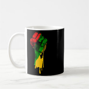 Black History Month Fist Black Power African Women Coffee Mug