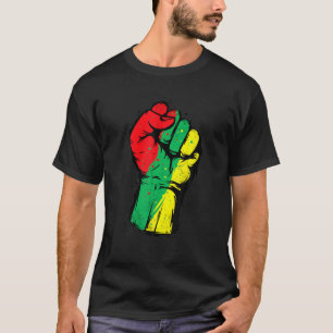 Black History Month Fist Black Power Women Men Kid T-Shirt