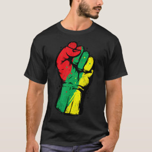 Black History Month Fist Black Power Women Men Kid T-Shirt