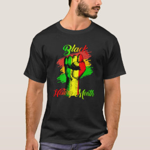 Black History Month Fist Gift Women Men Kids T-Shirt