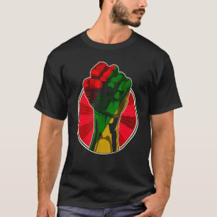 Black History Month Fist  Women Men Kids T-Shirt