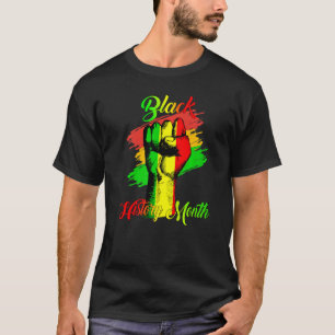 Black History Month Fist Women Men Kids T-Shirt
