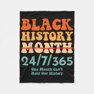 Black History Month Fleece Blanket