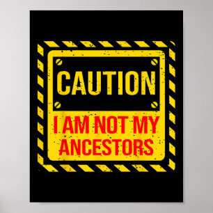 Black History Month For As Long As I Am Black I Am Poster
