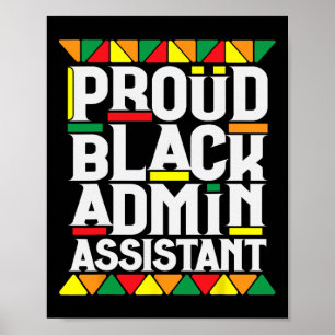 Black History Month For Black Administrative Istan Poster
