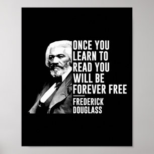 Black History Month Frederick Dougl Quote Blm Poster