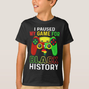 Black History Month Gamer African American Gaming T-Shirt