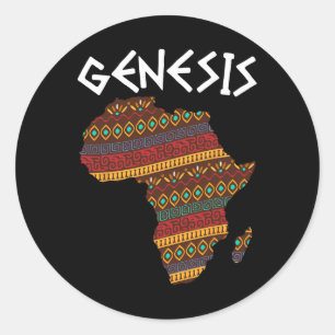 Black History Month Genesis Proud Africa African A Classic Round Sticker