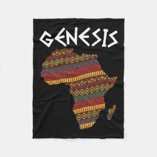 Black History Month Genesis Proud Africa African A Fleece Blanket