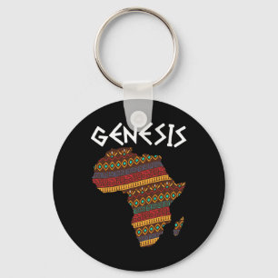 Black History Month Genesis Proud Africa African A Keychain