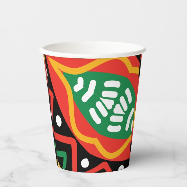 Black History Month Geography   Paper Cups (Front)