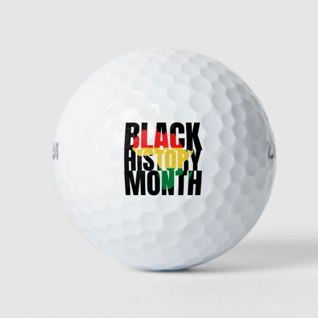 Black History Month Golf Balls (Front)