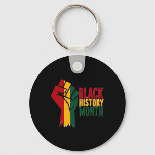 Black History Month Graphic Tee African American H Keychain