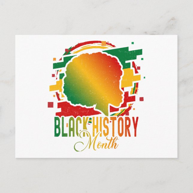 Black History Month Holiday Postcard (Front)