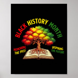 Black History Month Honoring The Past Inspiring Th Poster