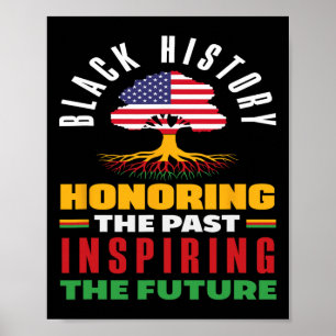 Black History Month Honoring The Past  Poster