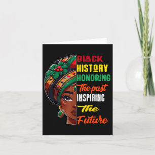 Black History Month Honouring Past Inspiring Futur Card