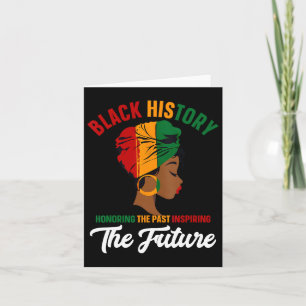 Black History Month Honouring Past Inspiring Futur Card