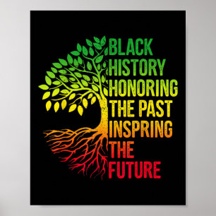 Black History Month Honouring Past Inspiring Futur Poster