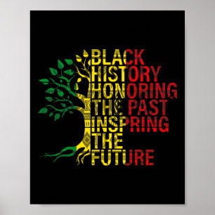 Black History Month Honouring Past Inspiring Futur Poster