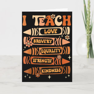 Black History Month I Teach Black History Teacher  Card
