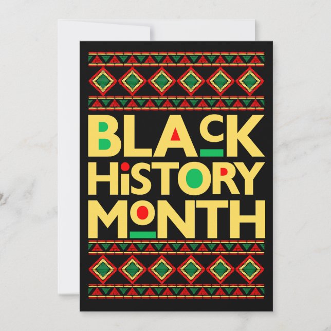 Black History Month Invitation (Front)