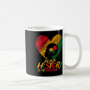 Black History Month Is My Valentine Women  Coffee Mug