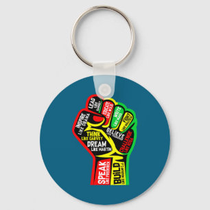 Black history month juneteenth 1865 dream like keychain