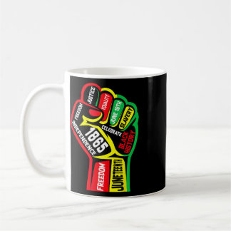 Black History Month Juneteenth Freedom 1865 Men Wo Coffee Mug