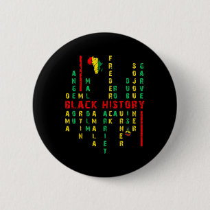 Black History Month Leaders Shirts For Women Men Y 2 Inch Round Button