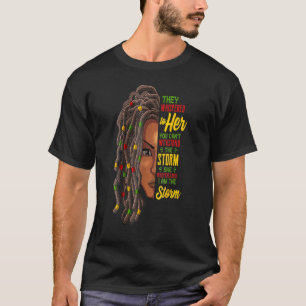 Black History Month Loc'd Hair African Woman I Am T-Shirt