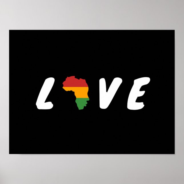 black history month love poster (Front)