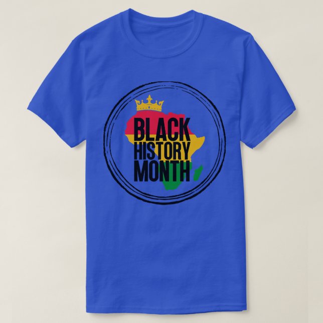 Black history month map 12 T-Shirt (Design Front)