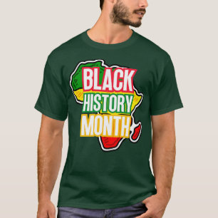 Black history month map 22 T-Shirt