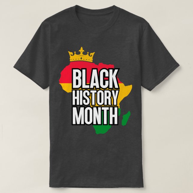 Black history month map 57 T-Shirt (Design Front)