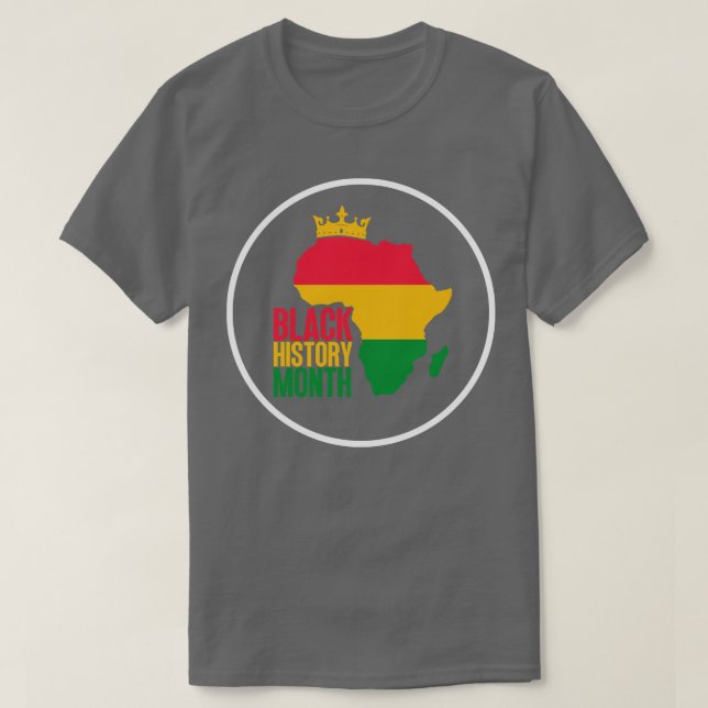 Black history month map 7 T-Shirt (Design Front)